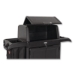 Housekeeping Cart with Hood and Doors, Plastic, 4 Shelves,1