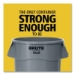 Brute Container, 44 gal, Plastic, White