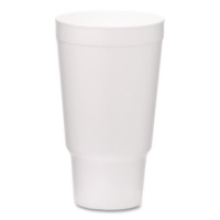 Foam Drink Cups, 32 oz, White, 400/Carton