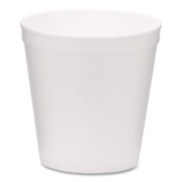 Foam Containers, Tall Style, 16 oz, White, 500/Carton