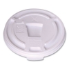 Plastic Lids for Foam Cups and Bowls, Drink-Thru, Fits 10 oz
