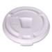 Plastic Lids for Foam Cups and Bowls, Drink-Thru, Fits 10 oz