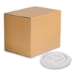 Plastic Lids for Foam Cups and Bowls, Slotted, Fits 8 oz to
