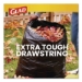 Guaranteed Strong Large Drawstring Trash Bags, Three-Ply, 30