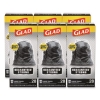 Guaranteed Strong Large Drawstring Trash Bags, Three-Ply, 30