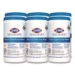 Bleach Germicidal Wipes, 1-Ply, 6 x 5, Unscented, White, 150