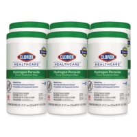Hydrogen Peroxide Cleaner Disinfectant Wipes, 9 x 6.75, Unsc