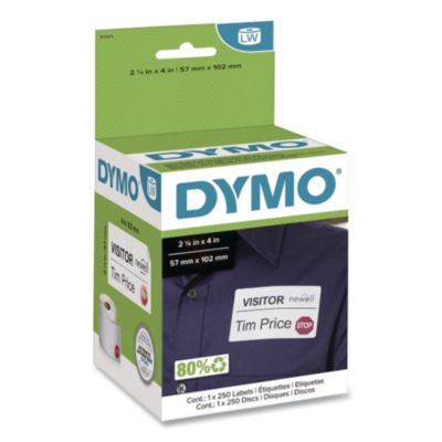 Visitor Management Time-Expiring Name Badges, Adhesive, 2.25