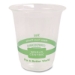 PLA Clear Cold Cups, 7 oz, Plastic, Clear, 2,000/Carton