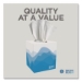 Pacific Blue Select Cube Box Facial Tissue, 2-Ply, White, 10