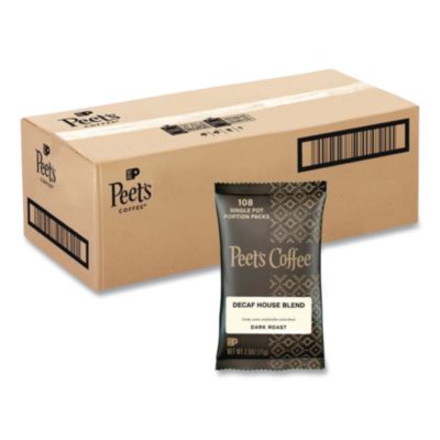 Coffee Portion Packs, Decaf House Blend, 2.5 oz Frack Pack,
