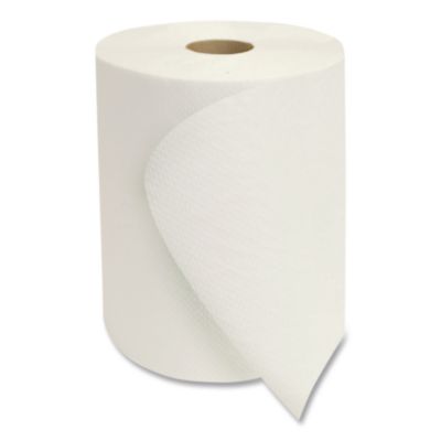 Morsoft Universal Roll Towels, 1-Ply, 8" x 1,000 ft, White,