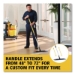 Adaptable Flat Mop Kit, 19.5 X 5.5 Blue Microfiber Head, 48"