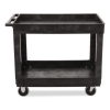 Heavy-Duty Flat-Handle Maintenance/Utility Cart, Plastic, 2