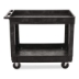 Heavy-Duty Flat-Handle Maintenance/Utility Cart, Plastic, 2