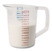 Bouncer Measuring Cup, 2 qt, Plastic, Clear