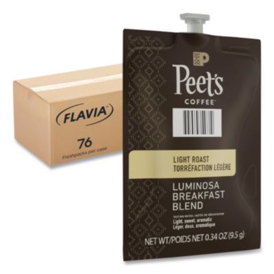 Peets Coffee Colombia Luminosa, Breakfast Blend, 76/Carton