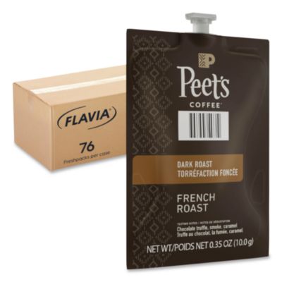Peets French Roast Coffee Freshpack, 76/Carton
