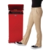 Defenders Heavy-Duty Steel Step Can, 13 gal, Steel, Red