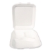 Foam Hinged Lid Container, Secure Two Tab Latch, Poly Bag, 3