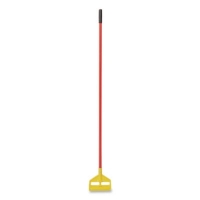 Invader Fiberglass Side-Gate Wet-Mop Handle, 60", Red/Yellow