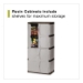 Double-Door Storage Cabinet - Base/top, 36w X 18d X 72h, Gra