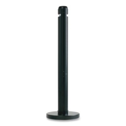 Smokers Pole, Round, Steel, 0.9 gal, 4 dia x 41h, Black
