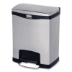 Slim Jim Stainless Steel Step-On Container, Front Step Style