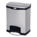 Slim Jim Stainless Steel Step-On Container, Front Step Style