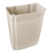 Slim Jim Wall-Mounted Container, 15 gal, Plastic, Beige