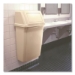 Slim Jim Wall-Mounted Container, 15 gal, Plastic, Beige