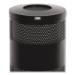 Classics Perforated Open Top Receptacle, 25 gal, Steel, Blac