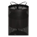 Classics Perforated Open Top Receptacle, 25 gal, Steel, Blac