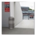 Classics Perforated Open Top Receptacle, 25 gal, Steel, Blac