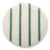 Low Profile Scrub-Strip Carpet Bonnet, 19" Diameter, White/g