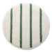 Low Profile Scrub-Strip Carpet Bonnet, 19" Diameter, White/g