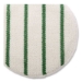 Low Profile Scrub-Strip Carpet Bonnet, 19" Diameter, White/g