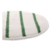 Low Profile Scrub-Strip Carpet Bonnet, 19" Diameter, White/g