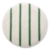Low Profile Scrub-Strip Carpet Bonnet, 19" Diameter, White/g