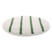 Low Profile Scrub-Strip Carpet Bonnet, 19" Diameter, White/g