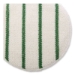 Low Profile Scrub-Strip Carpet Bonnet, 19" Diameter, White/g