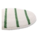 Low Profile Scrub-Strip Carpet Bonnet, 19" Diameter, White/g