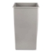 Untouchable Square Waste Receptacle, 50 gal, Plastic, Gray