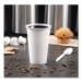 Single-Sided Poly Paper Hot Cups, 16 oz, White, 50/Sleeve, 2