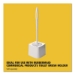 Commercial-Grade Toilet Bowl Brush, 10" Handle, White, 24/Ca