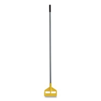 Invader Fiberglass Side-Gate Wet-Mop Handle, 54", Gray/Yello