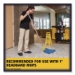 Invader Fiberglass Side-Gate Wet-Mop Handle, 54", Gray/Yello