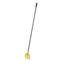 Invader Fiberglass Side-Gate Wet-Mop Handle, 60", Gray/Yello