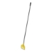 Invader Fiberglass Side-Gate Wet-Mop Handle, 60", Gray/Yello