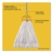Invader Fiberglass Side-Gate Wet-Mop Handle, 60", Gray/Yello